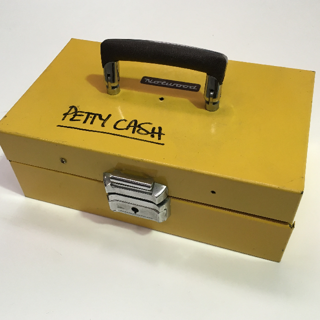 CASH BOX, Yellow Petty Cash 30cm